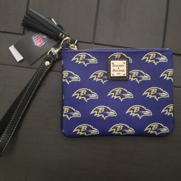 Dooney & Bourke Baltimore Ravens Saffiano Stadium Wristlet - Picture 4 of 9